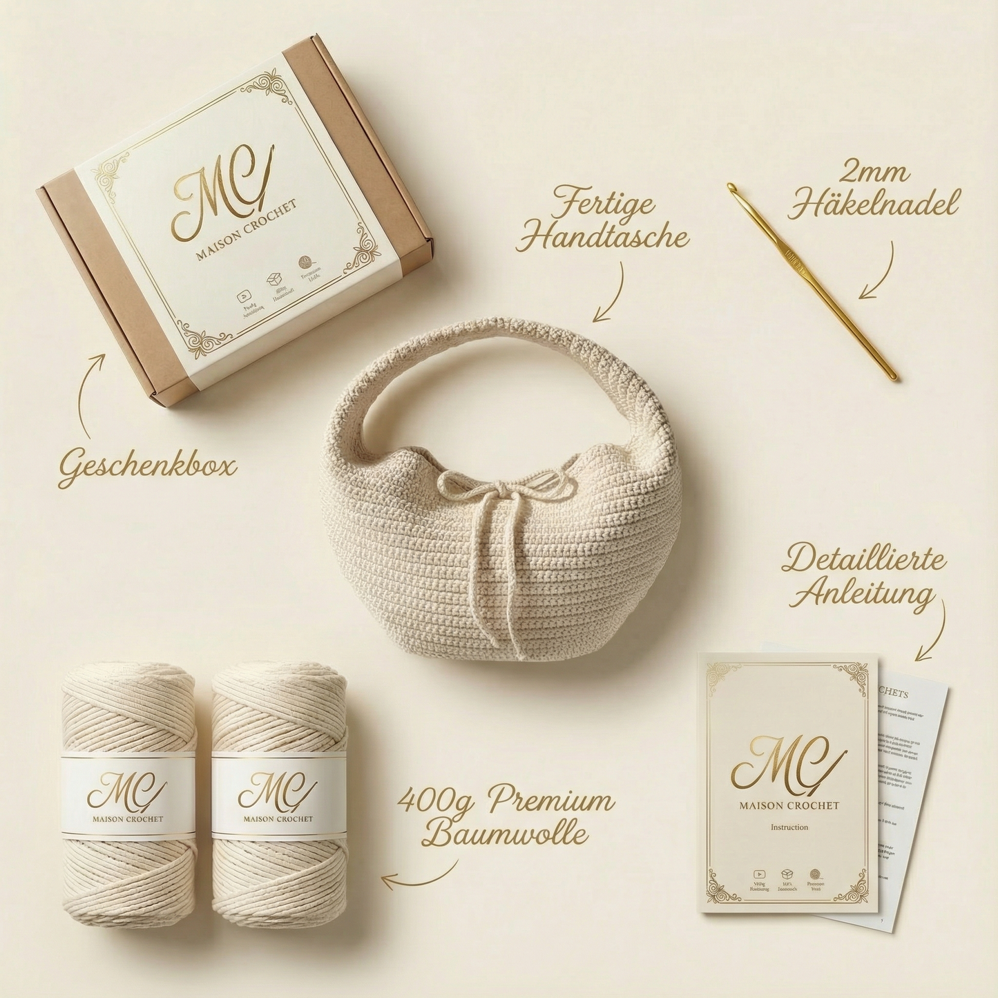 Häkelset Handtasche